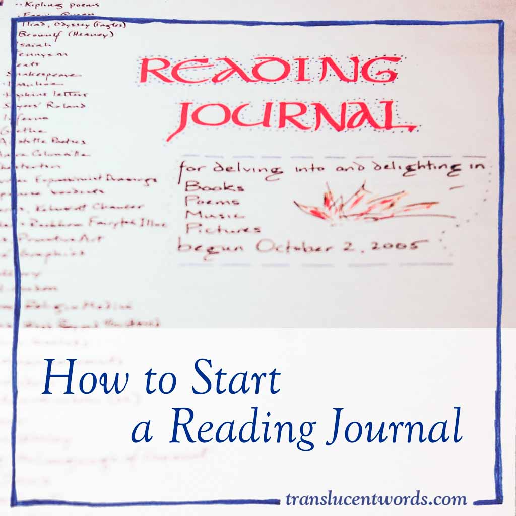 How to set up a reading journal