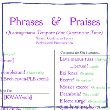 “Phrases & Praises, Quarantine Edition”