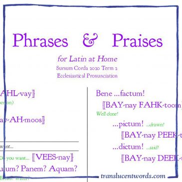 Phrases & Praises for Latin at Home