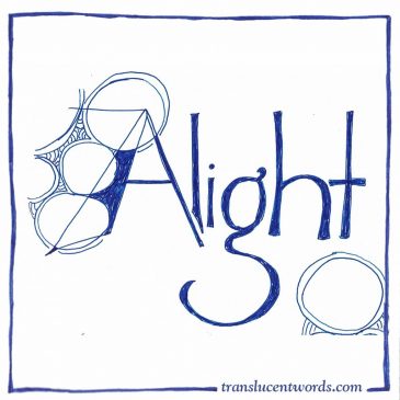 One-Word Journal Prompts: “Alight”