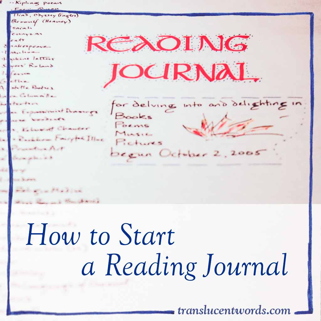 How to Start a Reading Journal - Translucent Words
