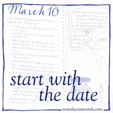 The Blank Journal Page: Start With the Date